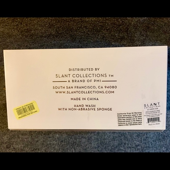 Slant Collections Stemless Wine Glasses Set of 2 - Picture 3 of 3